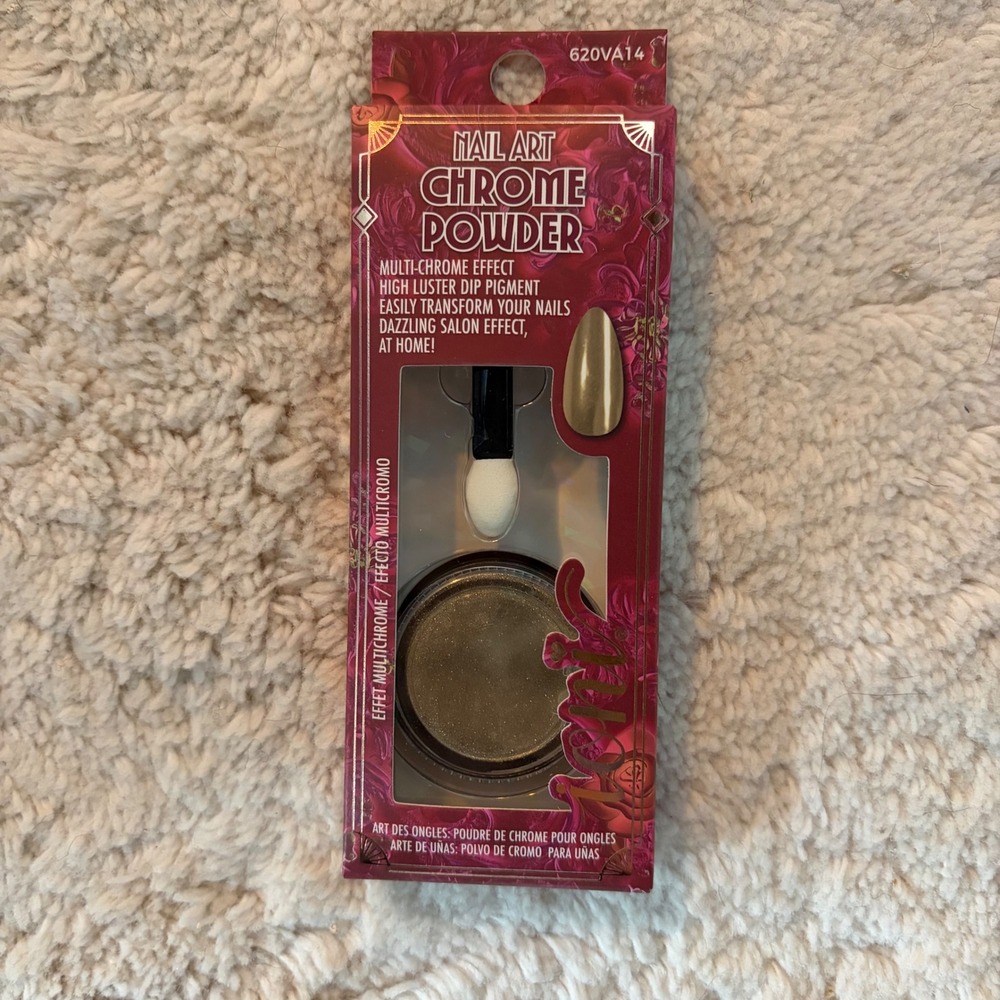 Ioni Veil of Allure Nail Art Chrome Powder Multi-Chrome Effect 620VA14 Gold
